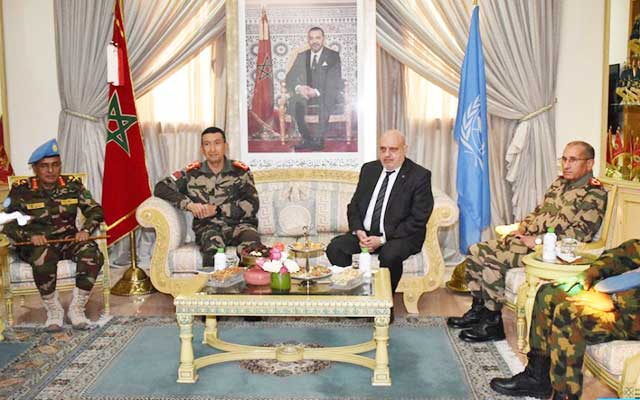 المفتش العام للقوات المسلحة الملكية يتباحث مع الممثل الخاص للأمين العام للأمم المتحدة رئيس بعثة المينورسو